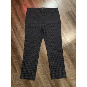 Tommy Hilfiger dressing pants women's size 14 Classic Straight dark polka dot